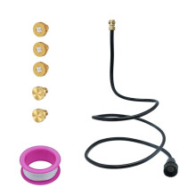 Hose Misters for Outside Patio, Flexible Standing Portable Garden Misters for Cooling Outdoor,Hose Misting Black