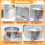 Cake Ring Adjustable Stainless Steel Baking Ring Sturdy Cake Mould Cake Ring, for Mousse Baking Dessert Cake Making 5