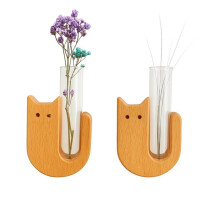 2 Süße -Vasenmagnete für Den Kühlschrank - Kleiner Katzenschnurrhaarhalter, Kleine Vasen-Kühlschrankmagnete, Perfekt für Frische Blumen