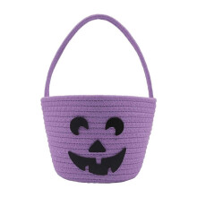 Halloween Basket for Kids, Trick or Treat Basket, Cute Pumpkin Candy Bucket, Bags for Girls/Boys Gift Baskets Empty
