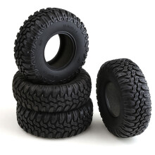 4 PeçAs 105Mm 1.9 Pneus de Borracha Pneus de Roda para 1/10 Rc Rastreador Carro  Trx4 Rc4Wd D90 Axial Scx10 Ii Iii Redcat Mst
