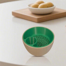 Nut Bowl Shell Collecting Snack Bowl Divided Walnut Plate Two-Tier Food Holder for Edamame Cherries Camping Gathering