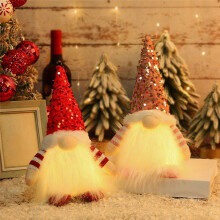 3 Pcs Luminous Dwarf Christmas Decorations Christmas Doll Decorations Christmas Luminous Doll Ornaments