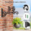 Ganchos de Metal para Plantas de 10 Polegadas - Cabides de Parede Decorativos com Design de Borboleta para Uso Interno e Externo - Suportes para 2