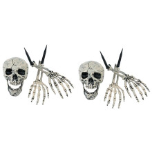 Realistic Skeleton Stakes Halloween Realistic Skull Skeleton Human Arms for Halloween Party Home Garden Lawn Decor