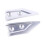Motorcycle Handguard Decorative Cover Handlebar Hand Guard Cover Shield Protector for  368G 501g Silver 5