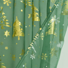 2 Cortinas Navideñas Festivas con Estampado de Copos de Nieve para Sala de Estar, 52 Pulgadas W X 94.9 Pulgadas L