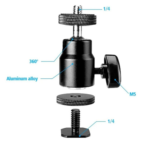 Super Clamp with 360    Quick Release Clamp Bracket Tripod Mount 1/4 Screw Clip for DSLR Camera 2