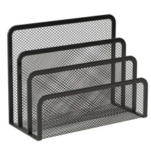 Desk Mail Organizer Small File Holders Letter Organizer Metal Mesh Document/Filing/Folders/Paper Organizer for Desktop B