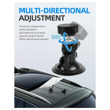 For Starlink Suction Cup Mount Quick Install Metal Stand for Car/RV/Boat/Yacht/ Use - Durable Bracket