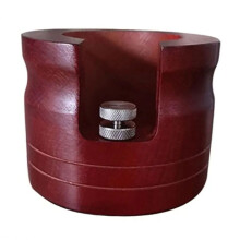 Impact Resistant Wooden Stand Bottomless Portafilter Holder Rack Espresso Tool 54mm