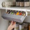 Wall Mounted Spice Rack Non Perforated Adjustable Seasoning Boxes Barbecue Material Combination Set Storage Case 4