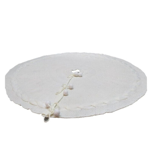 Saia para Árvore de Natal de 48 Polegadas, Saia  para Árvore de Natal, Saia com Base Redonda para Decoração de Árvore de Natal de 6 A 8 Pés,