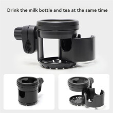 Rotating Cup Holder, Car Cup Holder, Electric Vehicle Water Bottle Dual Cup Holder, Baby Bottle Holder