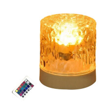 16 Color LED Water Ripple Projector Night Light with Remote Rechargeable Night Light Bedroom Ambient Lamp