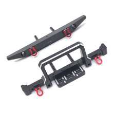 Parachoques Delantero Trasero de Metal para Coche Trepador de Control Remoto 1/10 MN999 MN222 TRX4 SCX10 90046 90047 Piezas de Mejora de Coche RC