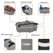 Bike Rack Bag Bike Rear Cargo Bag Bicycle Rear Rack Storage Luggage Insulated Bicycle Trunk Bag