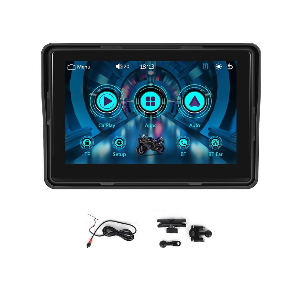 Motorcycle Gps Navigation Display Wireless Carplay Android Auto Screen Portable Motorcycle Monitor Ip67 Waterproof 6033268292027