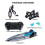 S1 2.4G High-Speed Remote Control Speedboat 30Km/H Waterproof Electric Remote Control Double Propoler Silver 2