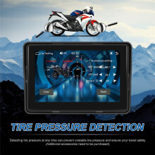 Motorcycle GPS Navigation Display Wireless Carplay Android Auto Screen Portable Motorcycle Monitor IP67 Waterproof