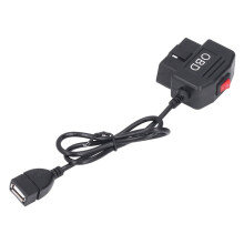 Dash Cam Hardwire Buck OBD to USB Adapter Cable for Dashcam Mirror CarPlay Monitor DVR Charger