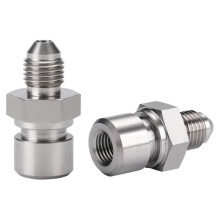4AN Male to M10x1.25 Metric Inverted Flare Female Brake Adapter Fitting Stainless Steel 2PCS