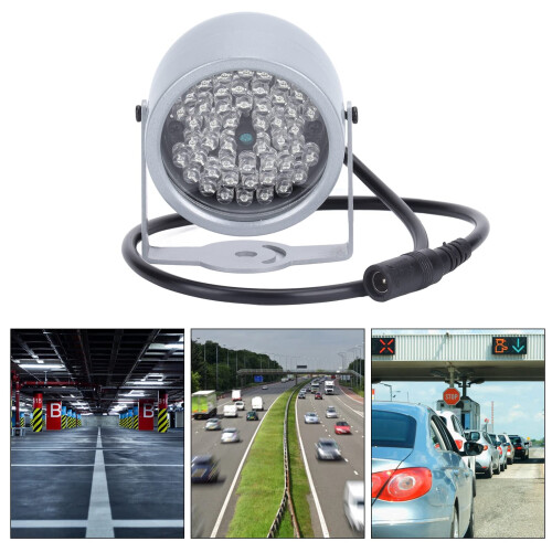 IR Illuminator for Security Camera, 48 LED Waterproof Infrared Light, Enhanced Night Vision for CCTV 1