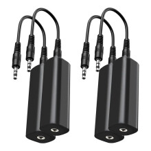 Ground Loop Isolator Noise Filter for Car Audio/Home Stereo,4 PCS Ground Loop Noise Isolator with 3.5mm Audio Cables
