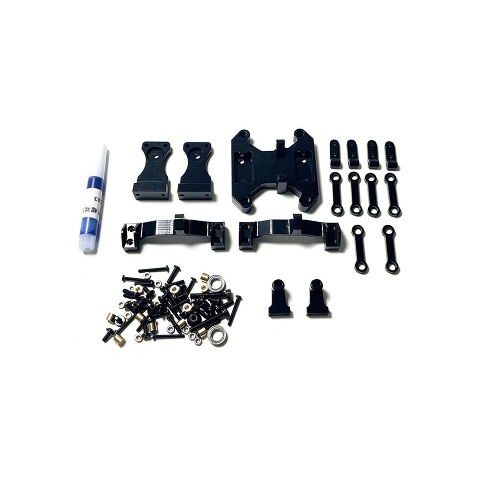 Metal Balance Chassis Board Seesaw Kit For Wpl B16 B36 1/16 6X6 6Wd Rc Car Upgrade Parts Modified Accessories, Black 6031808984463