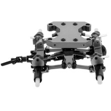 Kit de BalancíN de Placa de Chasis de Equilibrio de Metal para WPL B16 B36 1/16 Piezas de ActualizacióN de Coche RC Accesorios Modificados, Plata