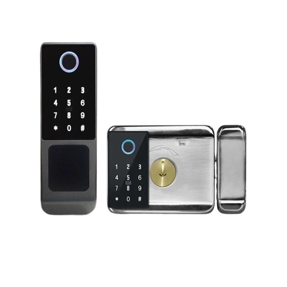 Wifi Fingerprint Smart Door Lock, Waterproof Outdoor Biometric Keyless Entry With App 9053599542520