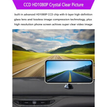 HD1080P Wireless Reversing Camera, for Cars SUV Pickups and Sedans, Rear View and Night Vision 2-In-1 Camera