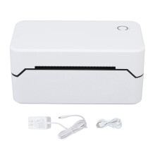 Portable Thermal Label Printer Bluetooth Enabled Usb Connection High Speed Direct Thermal Printer For Shipping And Barcode Printing Works With Major