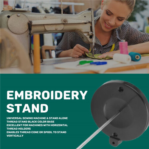 Single Cone Spool Stand Alone Cast Iron Thread Stand Thread Holder Fits for Sewing Embroidery, Thread Holder 2