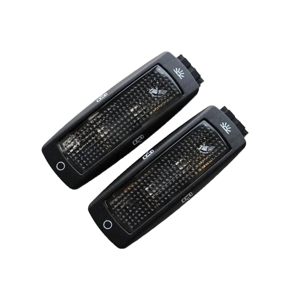 3B0947291 2Pcs Rear Reading Map Dome Ceiling Lamp For 1998-2005 Beetle Bora Superb 3B0947291b Black/Light 6031602029506