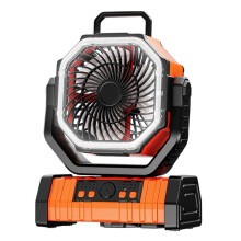 Nuovo Ventilatore da Campeggio Esterno 20.000 MAh Ventilatore da Pesca con Testa Vibrante Regolabile Tramite USB Direzionale Regolabile un Quattro