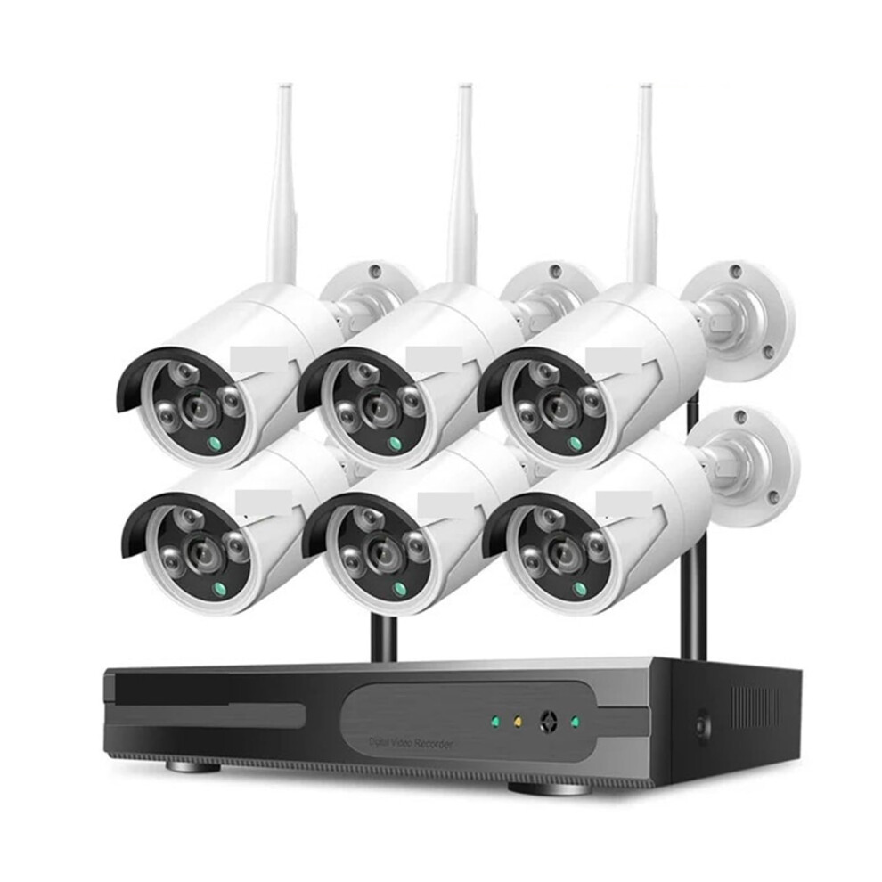 5Mp Security Camera System With 10Ch Nvr, 1Tb Storage, Night Vision Wireless Cctv Kit For Home And Business 9053599542957