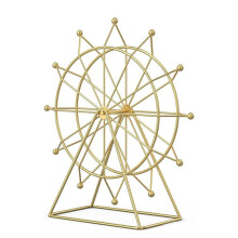 Drehbare Riesenrad-BüCherregaldekoration, Regalhaus-Wohnzimmerdekoration - Kamin- oder Schreibtischdekoration, Geschenk für Freunde
