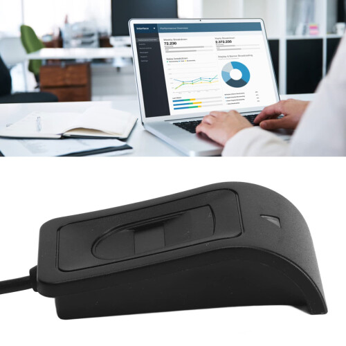 USB Fingerprint Reader with Auto Calibration Sensor, Fast Biometric Authentication for Windows Laptop 1