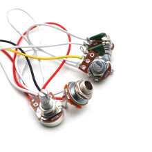 Strat Guitar Wiring Harness Prewired 3X 500K Pots 1 Volume 2 Tone Control Knobs 5 Way ,Electric Guitar Parts