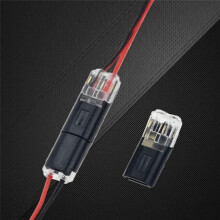 10 St DubbeltråDskontakt med LåSspäNne, Pluggbara Kontakter 2-Polig 2-VäGs Universal Compact Wire Terminal