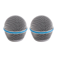 2 STKS Microfoon Grill Mic Grille Vervanging Mic Mesh voor Beta58A SM58 Pgx24 Slx24