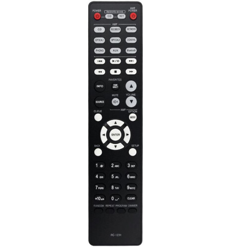 RC-1234 Replace Remote Control for  Compact Disc Player Integrated Amplifier DCD600NE PMA600NE