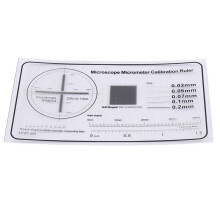 Mikroskop-Korrekturlineal Optisches Mikrometer-Korrekturblatt PräZisionsinstrument-Erkennungsfolie Kalibrierplatte,B