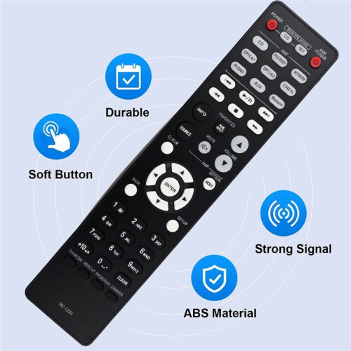 RC-1234 Replace Remote Control for  Compact Disc Player Integrated Amplifier DCD600NE PMA600NE 2