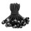 CordõEs EláSticos de Bola de 6 Polegadas, 50 PeçAs de Bolas EláSticas Resistentes, EláStico EláStico com Bolas, LaçOs EláSticos Altos Pretos 1
