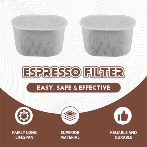6-Pack Kolfilter Kompatibla för  BWF100-Maskiner, Byte Av Vattenfilter för  Espressomaskin 1
