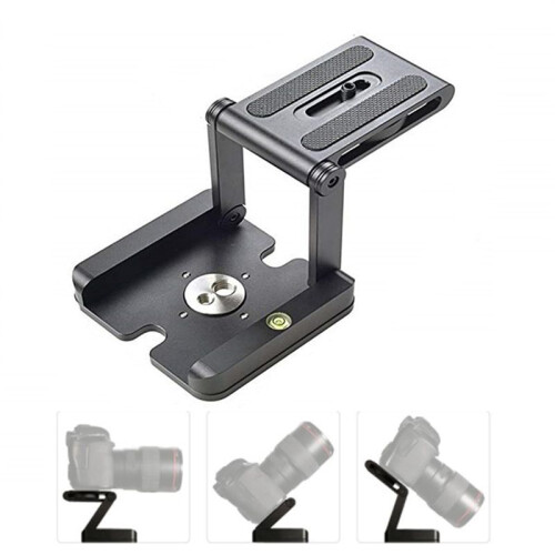Portable Z Type Tilt Tripod  Folding Tilt Foldable Convenient Single Quick Release Plate Stand Holder Camera Bracket 2