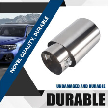 Punta de Escape de Coche de Acero Inoxidable, 2,1 una 1,5 Pulgadas, Tubo de Escape Universal para Coche, ModificacióN de Tubo de Escape de Garganta