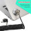 Laptop Computer Lock Laptop Lock Anti-Theft Lock Universal Retractable Spring Rope Steel Cable Key Computer Lock 5